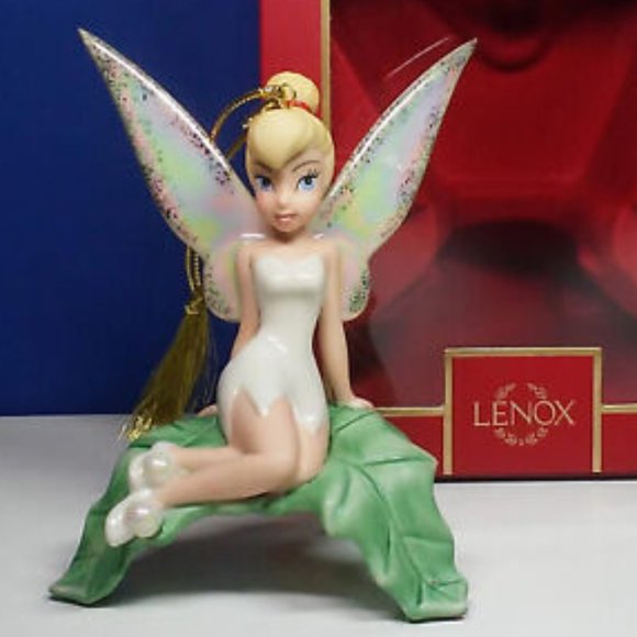 Lenox Disney Tinkerbell Tinker Bell Sitting Pretty Christmas Ornament NIB 2022 - Picture 2 of 4